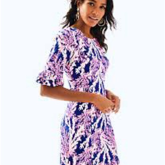 Lilly Pulitzer Fiesta Stretch Light Pascha Pink Aquadesiac Dress Size 2 - Picture 7 of 7